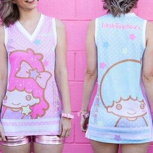 NWT Blackmilk Sanrio Little Twin Stars My Reflection Shooters tank top SMALL